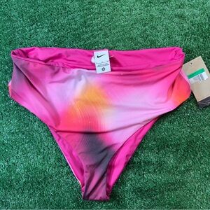 Nike Vibrant Pink and Orange Reversible Bikini Swim Bottom